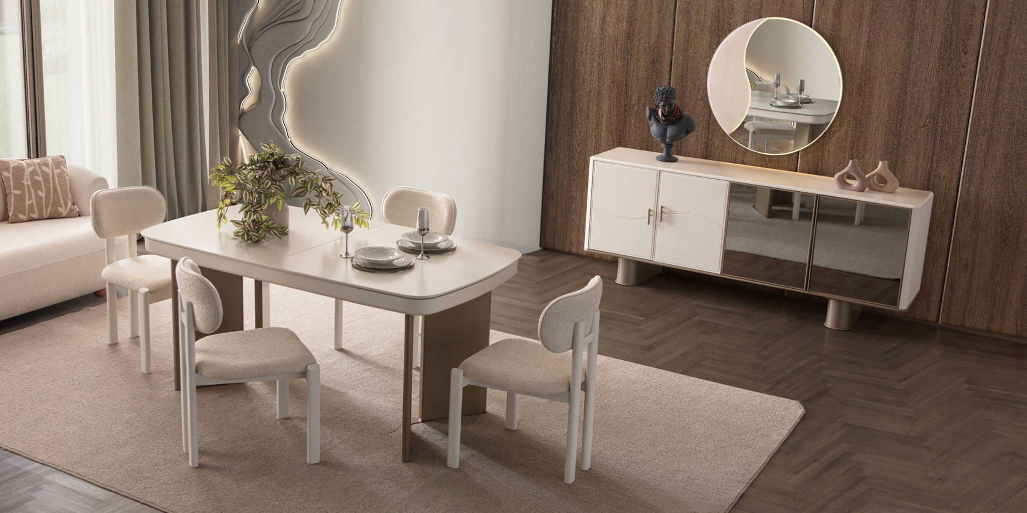 Saray Yemek Odası Takımı Teşhirden